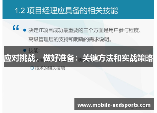 应对挑战，做好准备：关键方法和实战策略